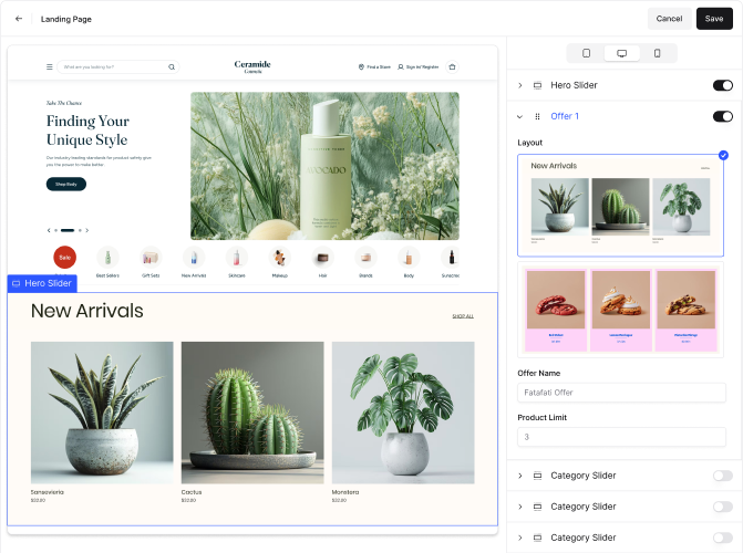 Ready Storefront Interface